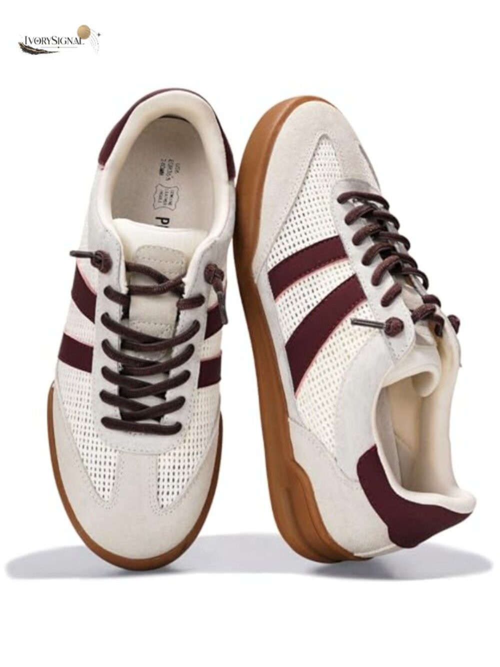 Genuine Leather Slip On Sneakers Women Memory Foam Insole Non-Slip Casual